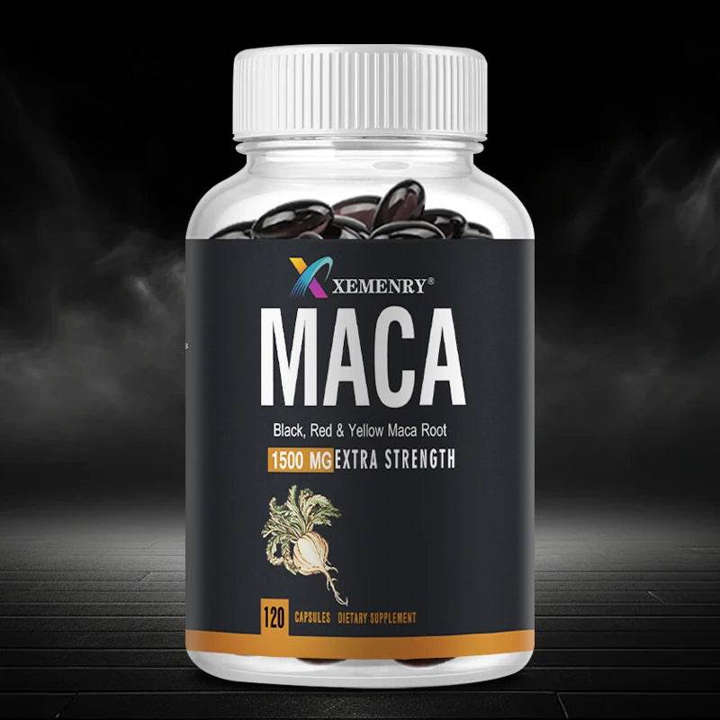 Maca Extract - Enhance Energy Endurance, Improve Athletic Performance, and Relieve Fatigue - 120 Capsules