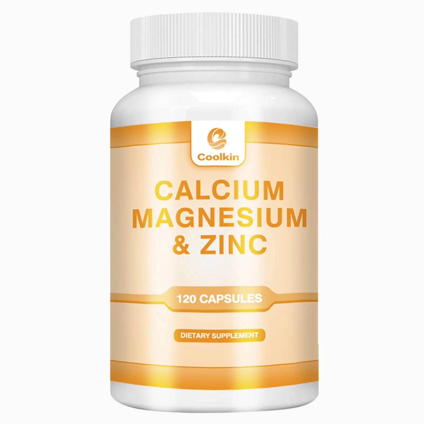 Calcium + Magnesium + Zinc Capsules - Supports Bone Health, Nerve and Muscle Function, Immune Support - 120 Capsules