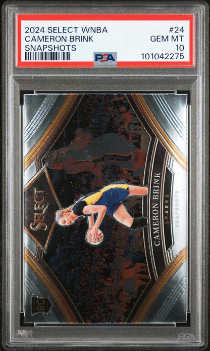 Graded 2024 Panini Select WNBA Cameron Brink #24 Snapshots Rookie RC Basketball Card PSA 10 Gem Mint