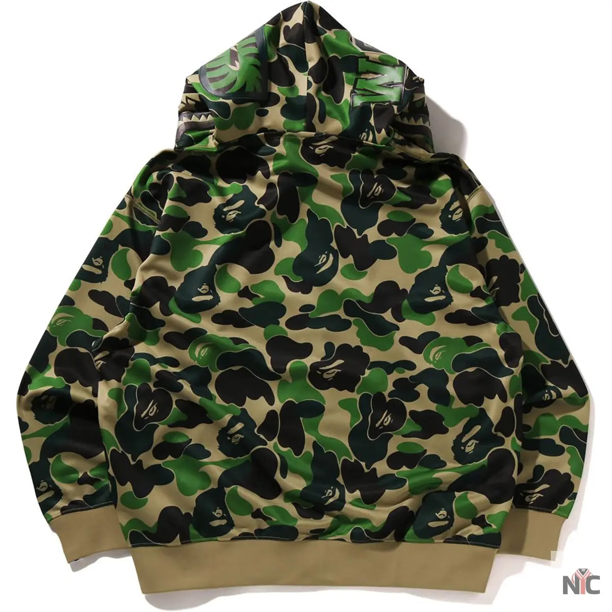 Abc Camo Polyester Relaxed Fit Shark Full Zip Hoodie M