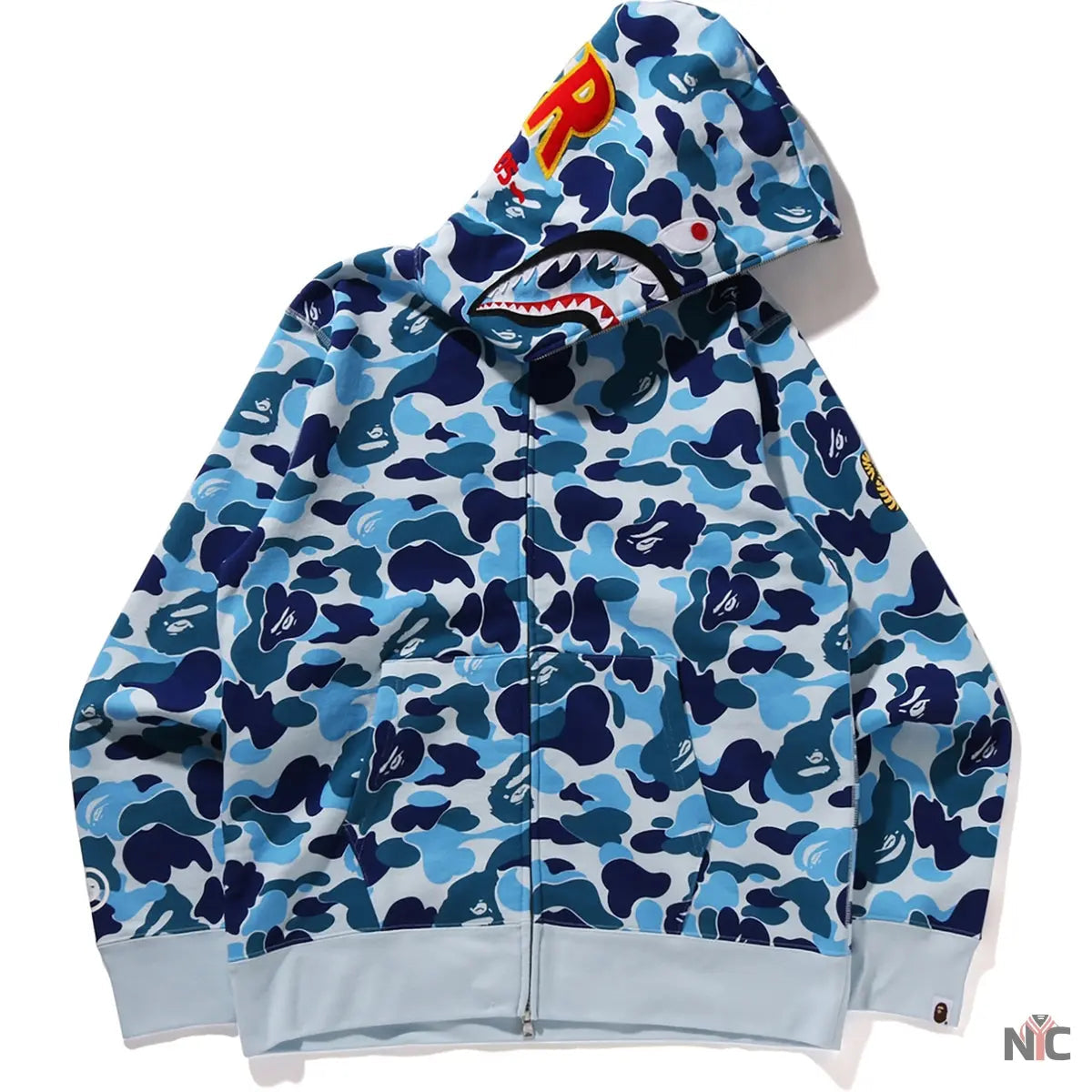 Abc Camo Shark Full Zip Hoodie Mens