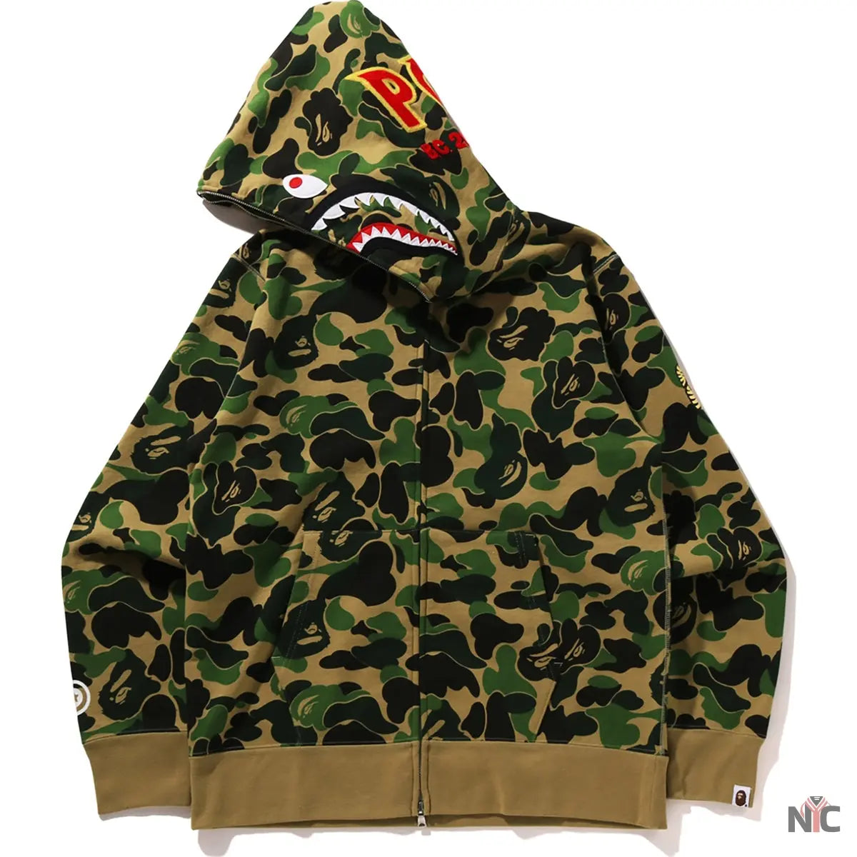 Abc Camo Shark Full Zip Hoodie Mens