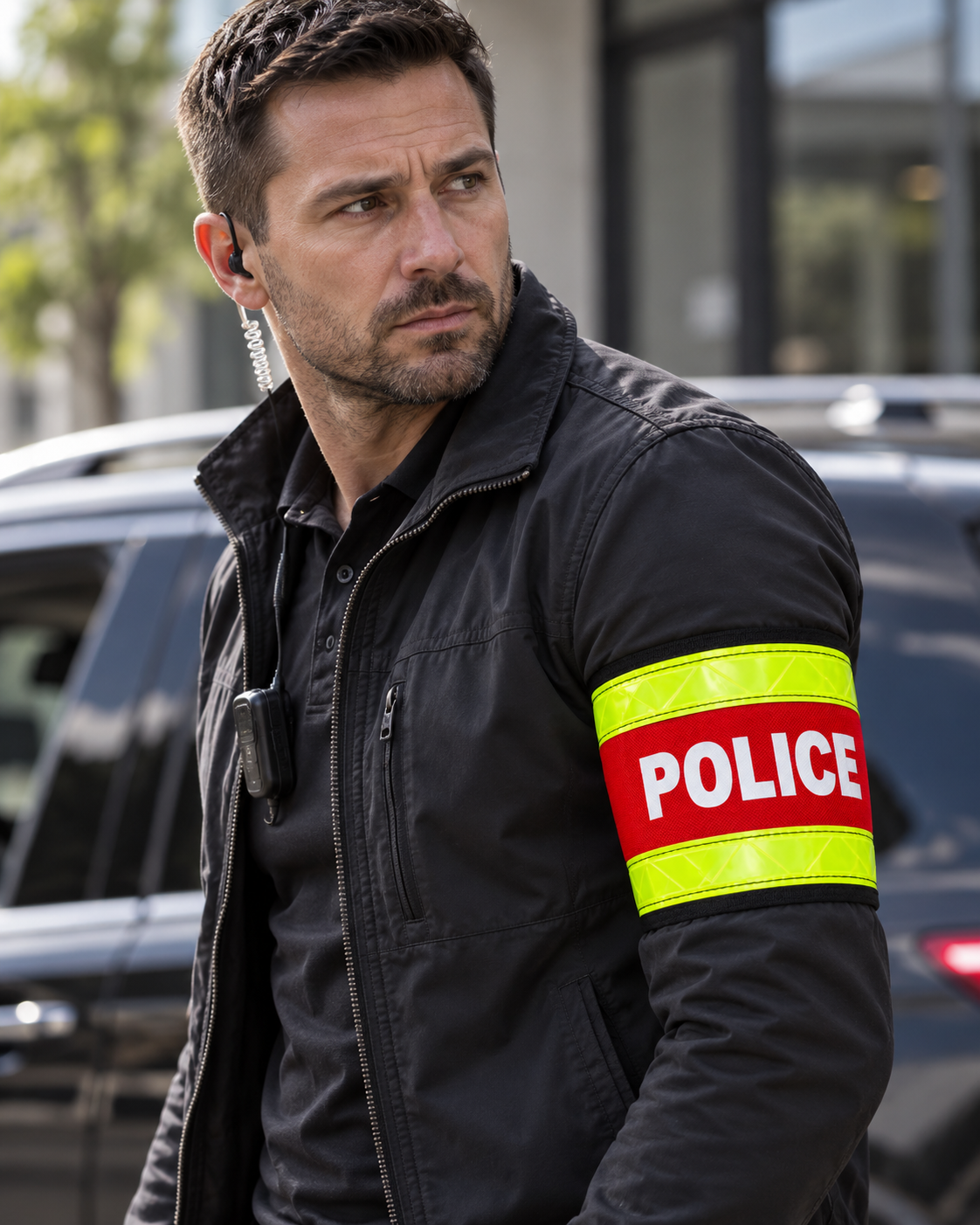 Adjustable Reflective POLICE Armband