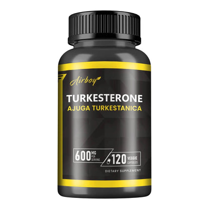 Turkesterone Supplement - Improves Male Performance, Endurance, Motivation, Focus & Muscle Mass - 120 Capsules