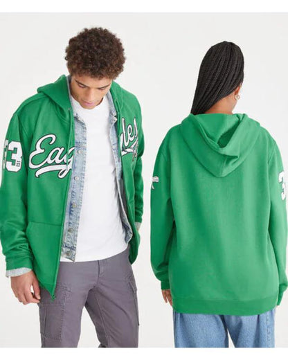 Aeropostale Eagles Script Full-Zip Hoodie