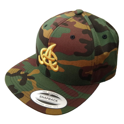 Aguilas Cibaeñas Embroidered SnapBack Camouflage Hat