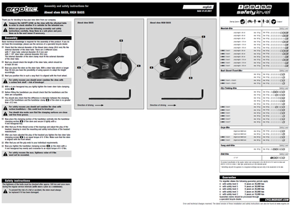 Ergotec Stem Bass 6+ (Ahead 28.6/31.8, 35mm ext, 0° | Black Sandblasted)