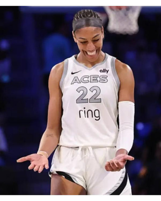 A’ja Wilson Las Vegas Aces White Jersey