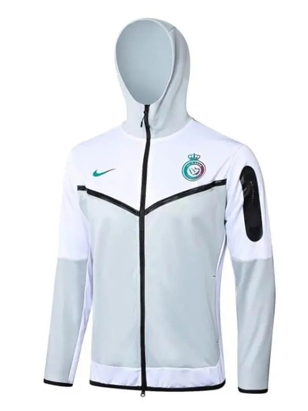 Al Nassr Tech Cristiano Ronaldo White Hooded Jacket