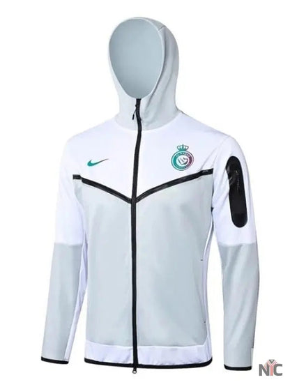 Al Nassr Tech Cristiano Ronaldo White Hooded Jacket