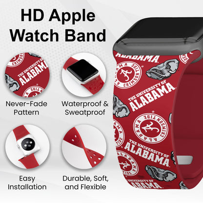 Alabama Crimson Tide HD Apple Watch Band