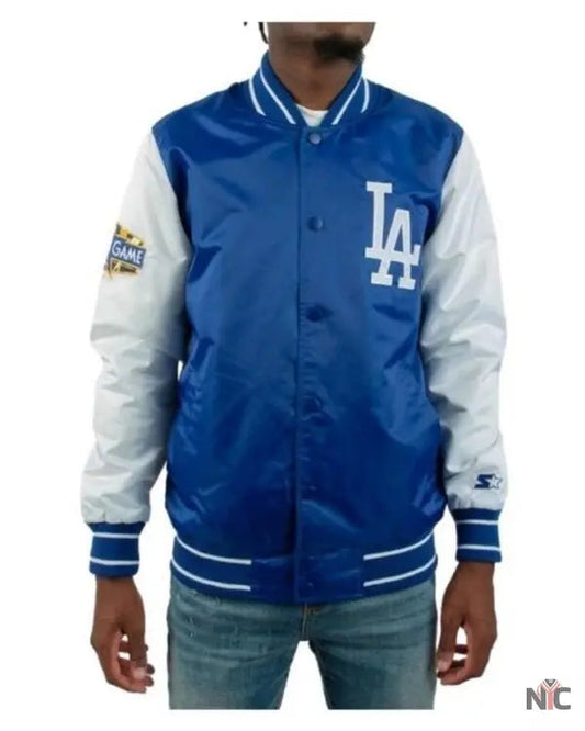 All-star Los Angeles Dodgers Satin Varsity Jacket