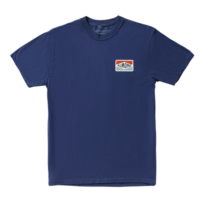 Almond Fin Box Tee | Navy