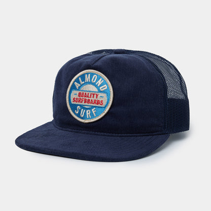 Surf Badge Hat | Navy Cord Trucker