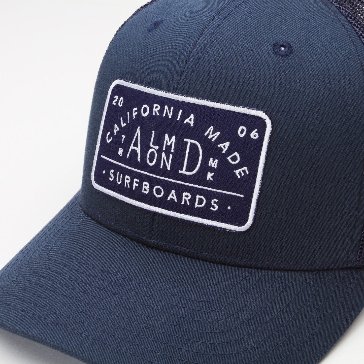 Navy Almond Trucker Hat