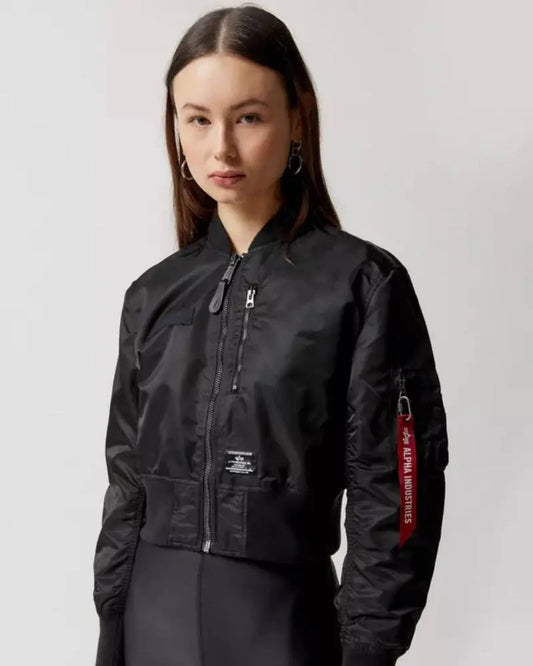 Alpha Industries L-2B Cropped Bomber Jacket