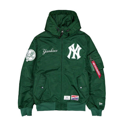 Alpha Industries L-2B Hooded Bomber Jacket Green