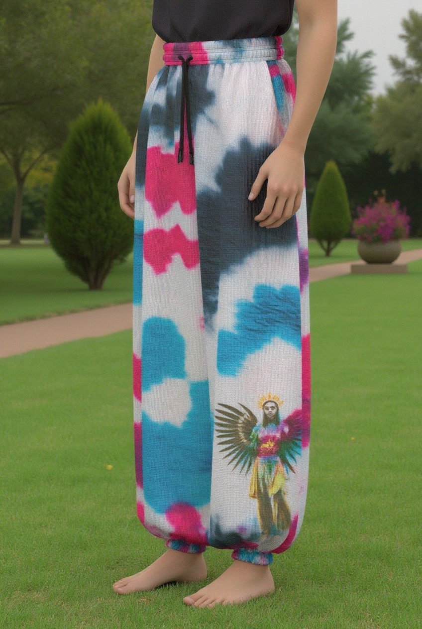 Amaru Khan Super Star Tye-Dye  Unisex Lantern Pants