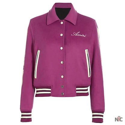 Amiri Bones Letterman Wool Jacket