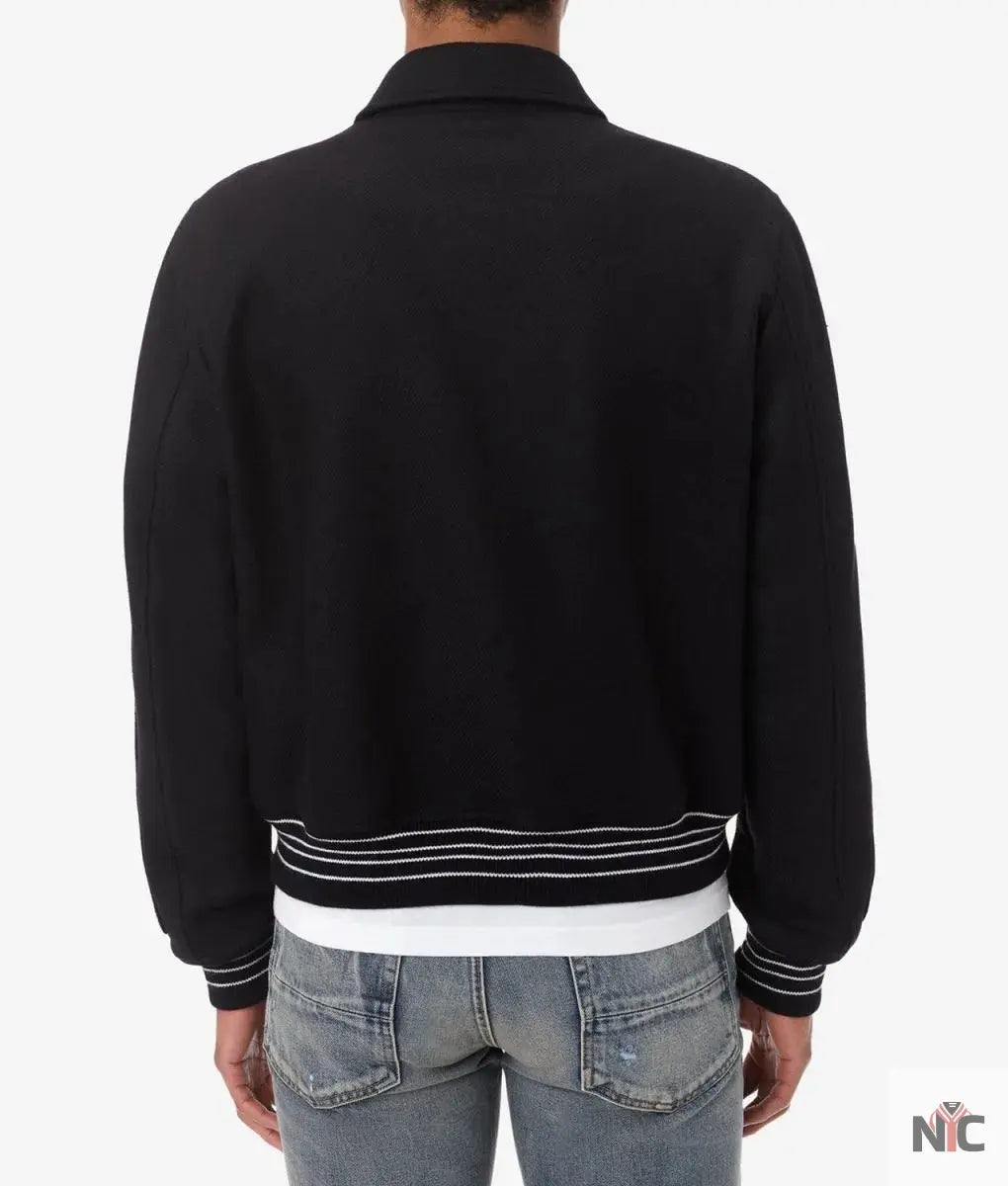 Amiri Bones Letterman Wool Jacket
