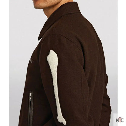 Amiri Bones Letterman Wool Jacket