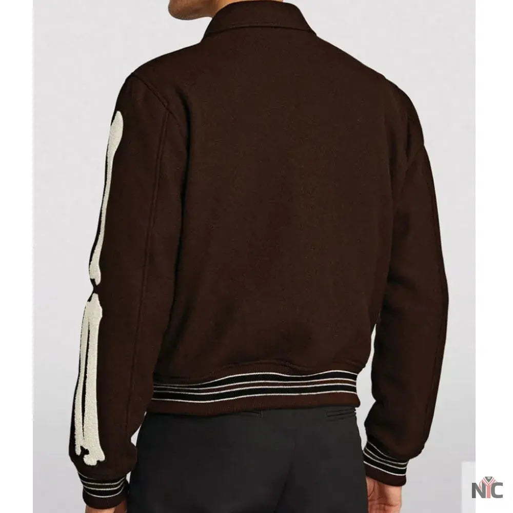 Amiri Bones Letterman Wool Jacket