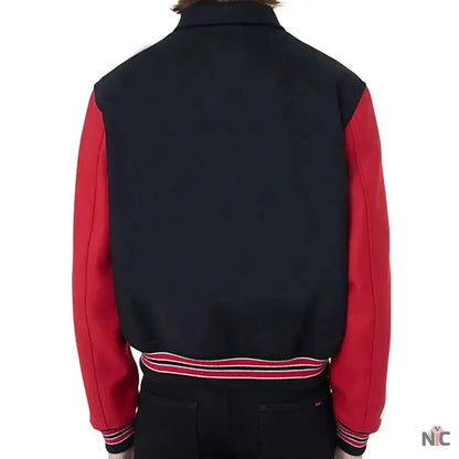 Amiri Bones Letterman Wool Jacket