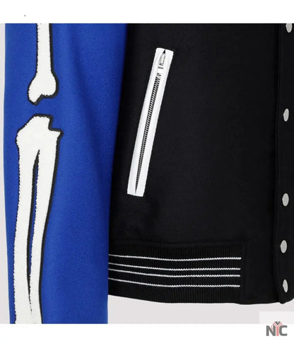 Amiri Bones Letterman Wool Jacket