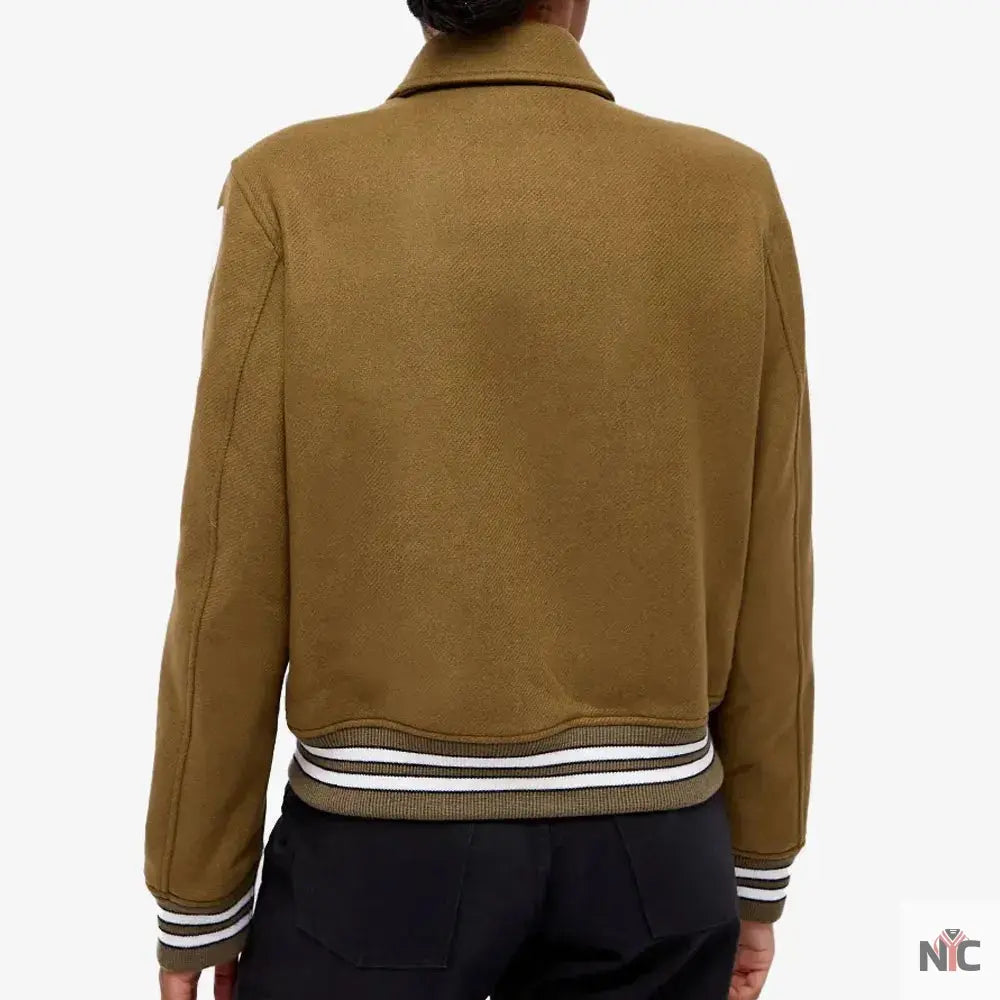 Amiri Bones Letterman Wool Jacket