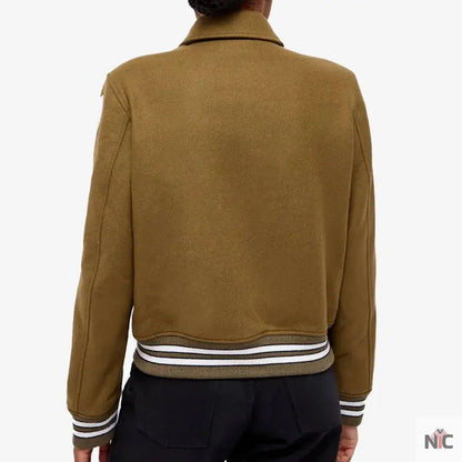 Amiri Bones Letterman Wool Jacket