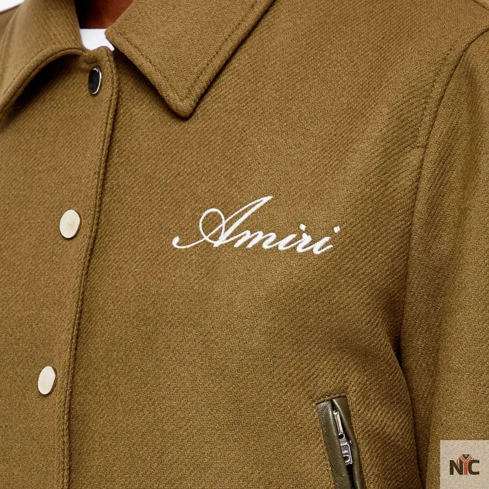 Amiri Bones Letterman Wool Jacket