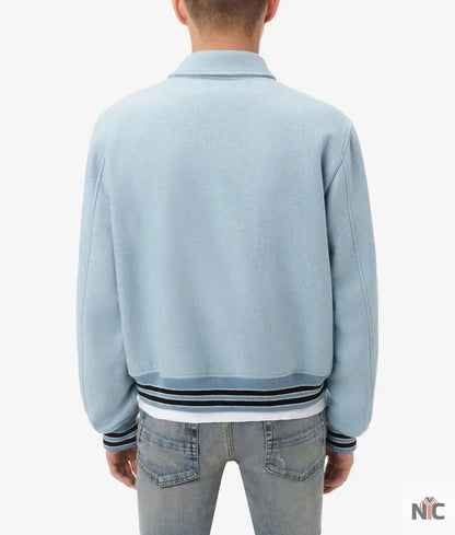 Amiri Bones Letterman Wool Jacket