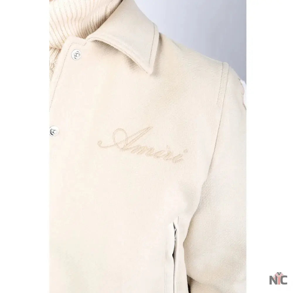 Amiri Bones Letterman Wool Jacket