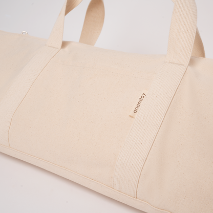 Canvas Yoga Bag in Natural