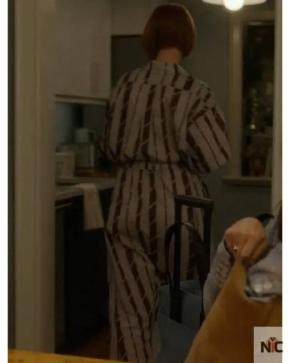 And Just Like That Cynthia Nixon Striped Jumpsuit