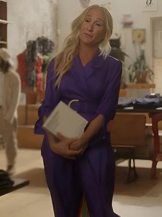 And Just Like That S03 Sarah Jessica Parker Purple Coat