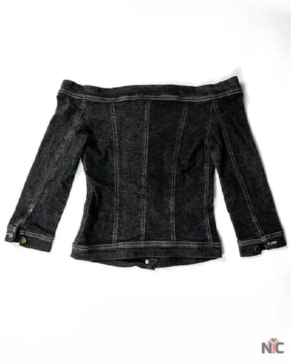 And Just Like That Sarah Jessica Parker Denim Off The Shoulders Top