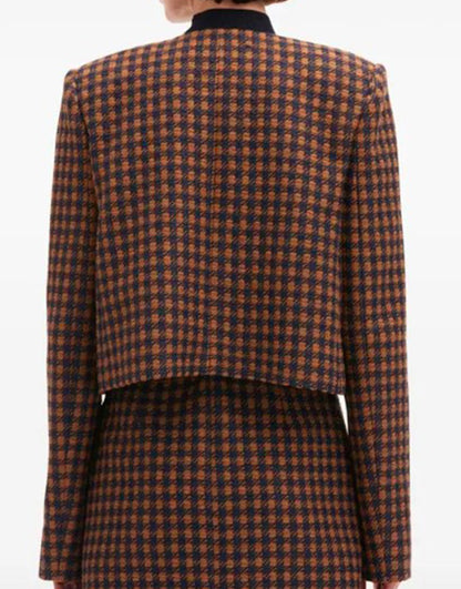And Just Like That S03 Charlotte York Checked Orchid Jacket