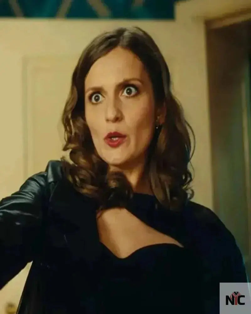 Anja Kleo S02 Black Leather Coat