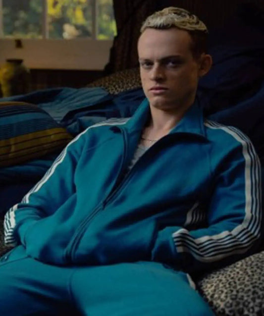 Anson Boon MobLand 2025 Eddie Harrigan Blue Tracksuit