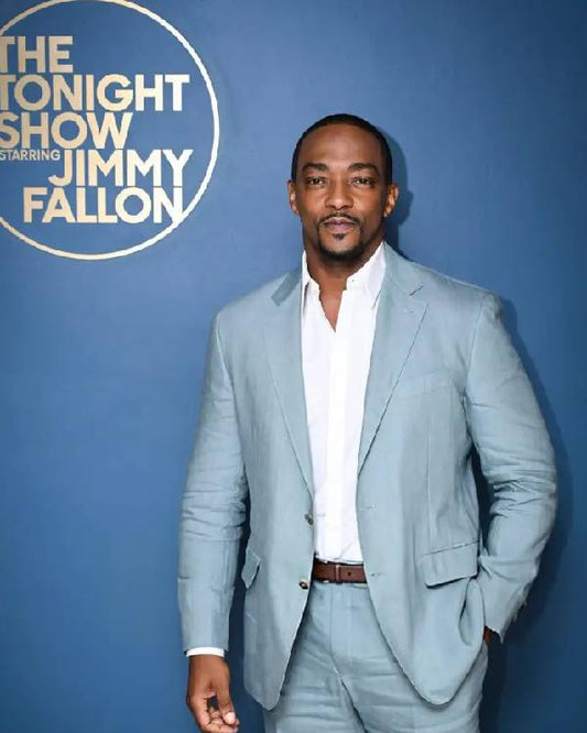 Anthony Mackie The Tonight Show Starring Jimmy Fallon S12 Blazer