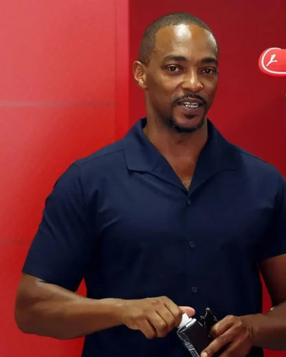 Anthony Mackie Hungary F1 Grand Prix 2025 Ferrari Shirt