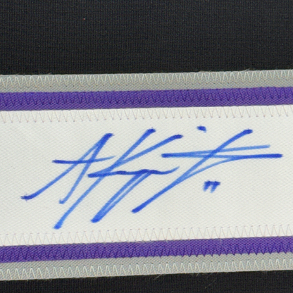 Framed Autographed/Signed Anze Kopitar 35x39 Los Angeles LA Black Hockey Jersey Beckett BAS COA #2