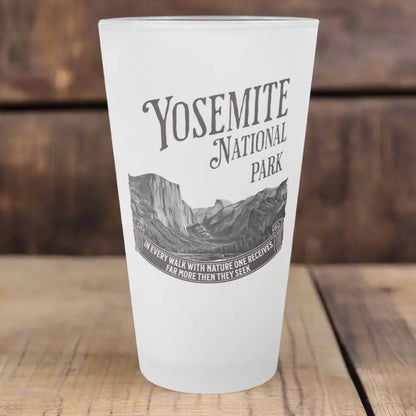 Appalachian National Scenic Trail Frosted Pint Glass 16oz