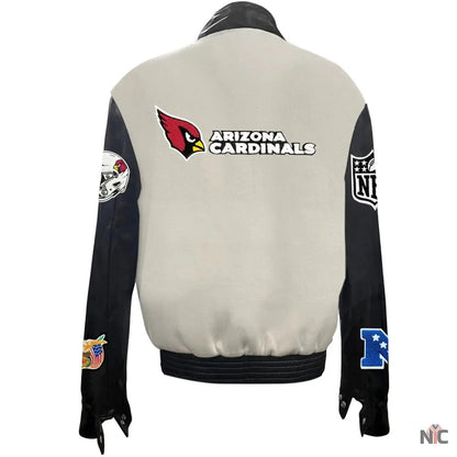 Arizona Cardinals Jeff Hamilton Wool and Leather Jacket