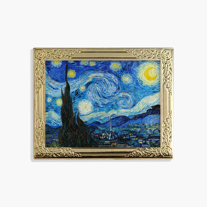Starry Night By Vincent van Gogh Art Frame Pin - Museum Souvenir Fine Art Lapel Pin