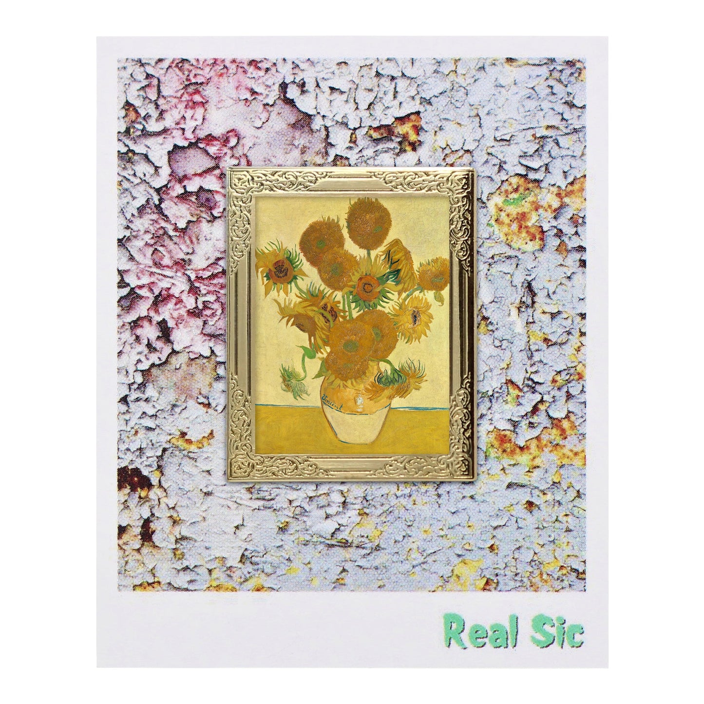 Sunflowers (1888) By Vincent Van Gogh Art Frame Pin - Museum Souvenir Fine Art Lapel Pin