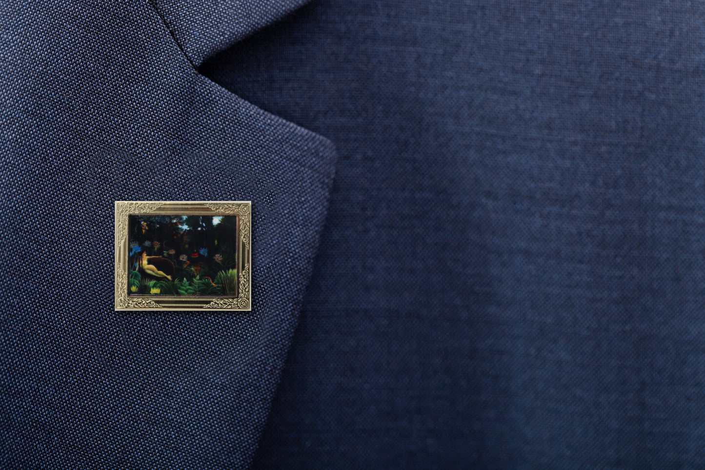 The Dream By Henri Rousseau Art Frame Pin - Museum Souvenir Fine Art Lapel Pin
