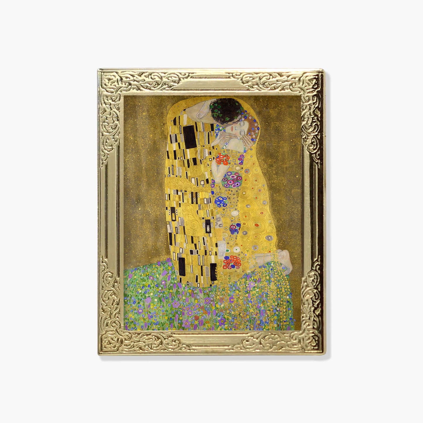 The Kiss By Gustav Klimt Art Frame Pin - Museum Souvenir Fine Art Lapel Pin