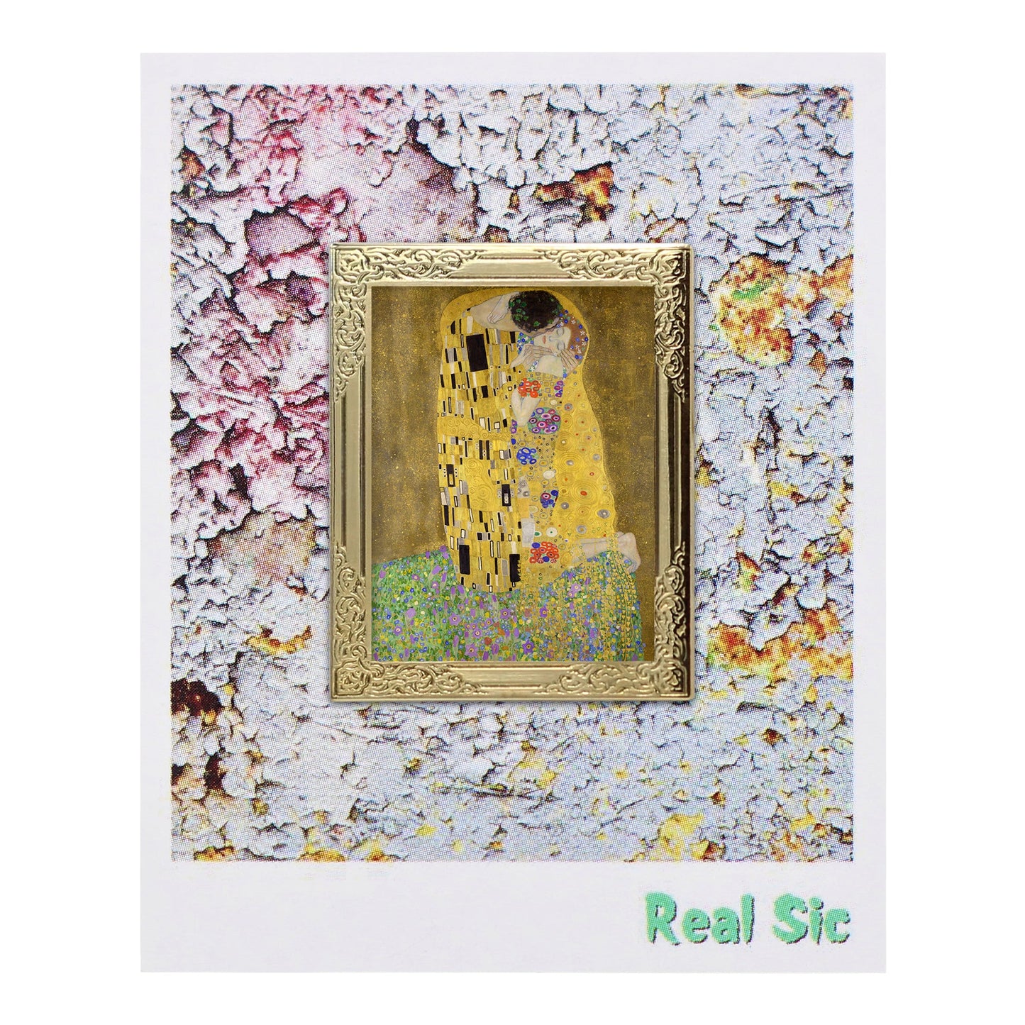 The Kiss By Gustav Klimt Art Frame Pin - Museum Souvenir Fine Art Lapel Pin